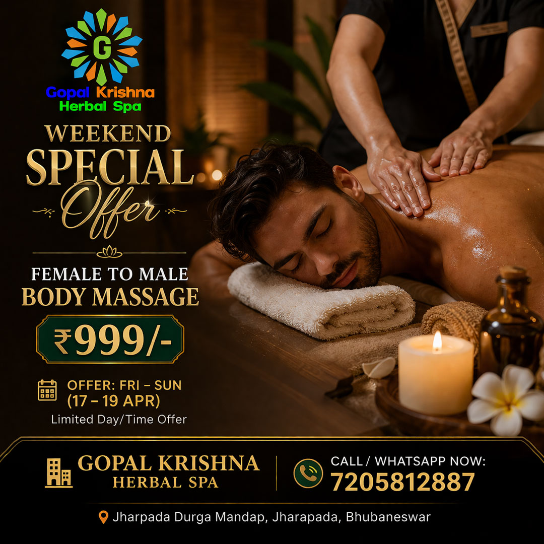 gopalkrishnaspa's tweet image. 💆‍♂️ Weekend Special @ ₹999! 🌿
Relax with Female to Male Body Massage
📅 17–19 April
📍 Bhubaneswar

📞 7205812887
#WeekendOffer #Spa #Bhubaneswar