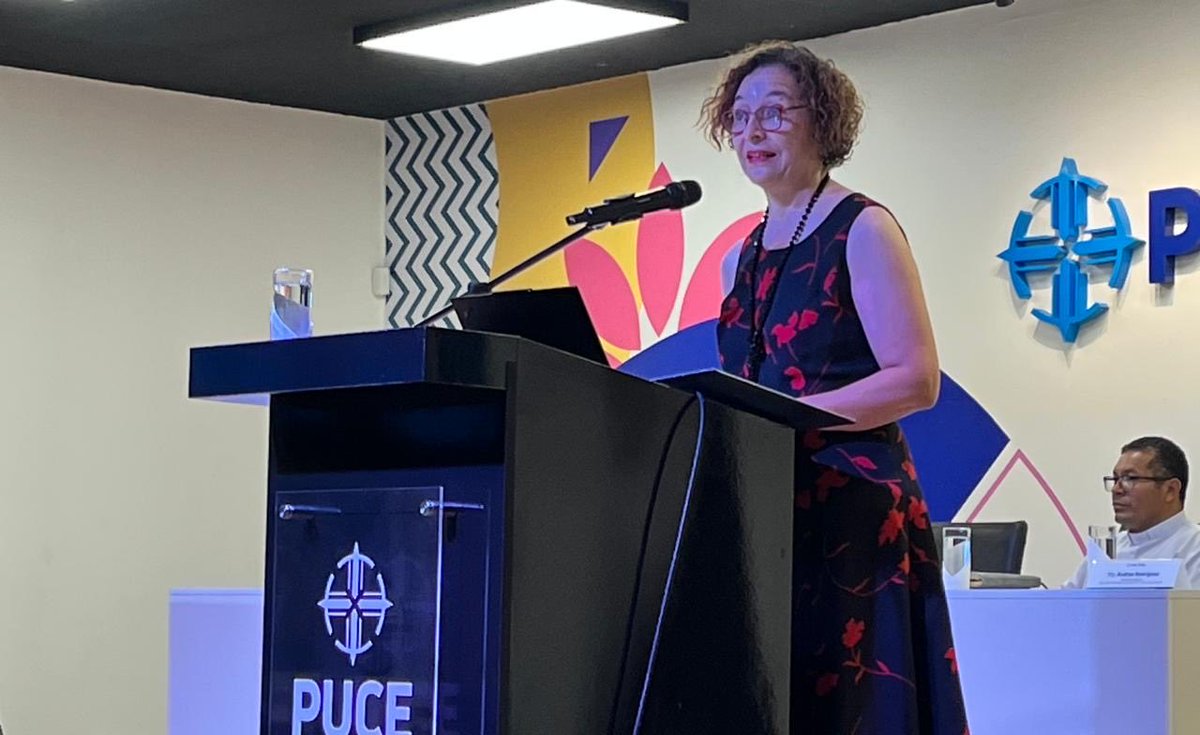 PUCE_StoDgo's tweet photo. 🔵 Nuestra Prorrectora @lujangp presenta la #Rendición de #Cuentas2025, #Fidelidad a la #Misión.
🙌 Este magno evento se desarrolla en el Aula Magna Fernando Rielo de la #PUCESD. https://t.co/SGGw8brpYQ