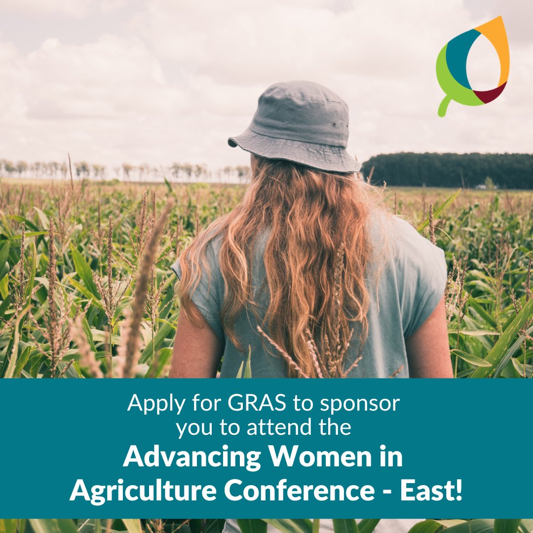 GRAS_Elora's tweet image. Calling all the ladies! Check out the Advancing Women in Agriculture Conference-East...and bonus, GRAS could sponsor you to attend.  The conference is November 22-24, 2026.

Learn how here: grandriveragsociety.com/philanthropy/

#student #women #agriculture #sponsor