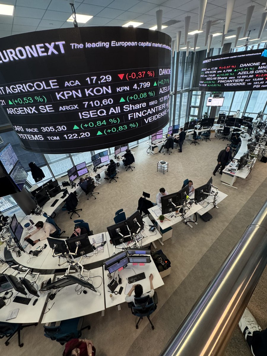 SCORPIONLOIC's tweet photo. Euronext sonner la cloche clôture 16/04/26 📉📈🇫🇷 https://t.co/uiyEoznOj6
