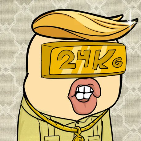 clos787's tweet photo. GM BDS🌞. Rug background, Pale body, DJT mouth, IC Gold frames. flip230 feels like a reminder that even from messy floors you can still carry premium energy. #XPRL https://t.co/PouZRuKVkF