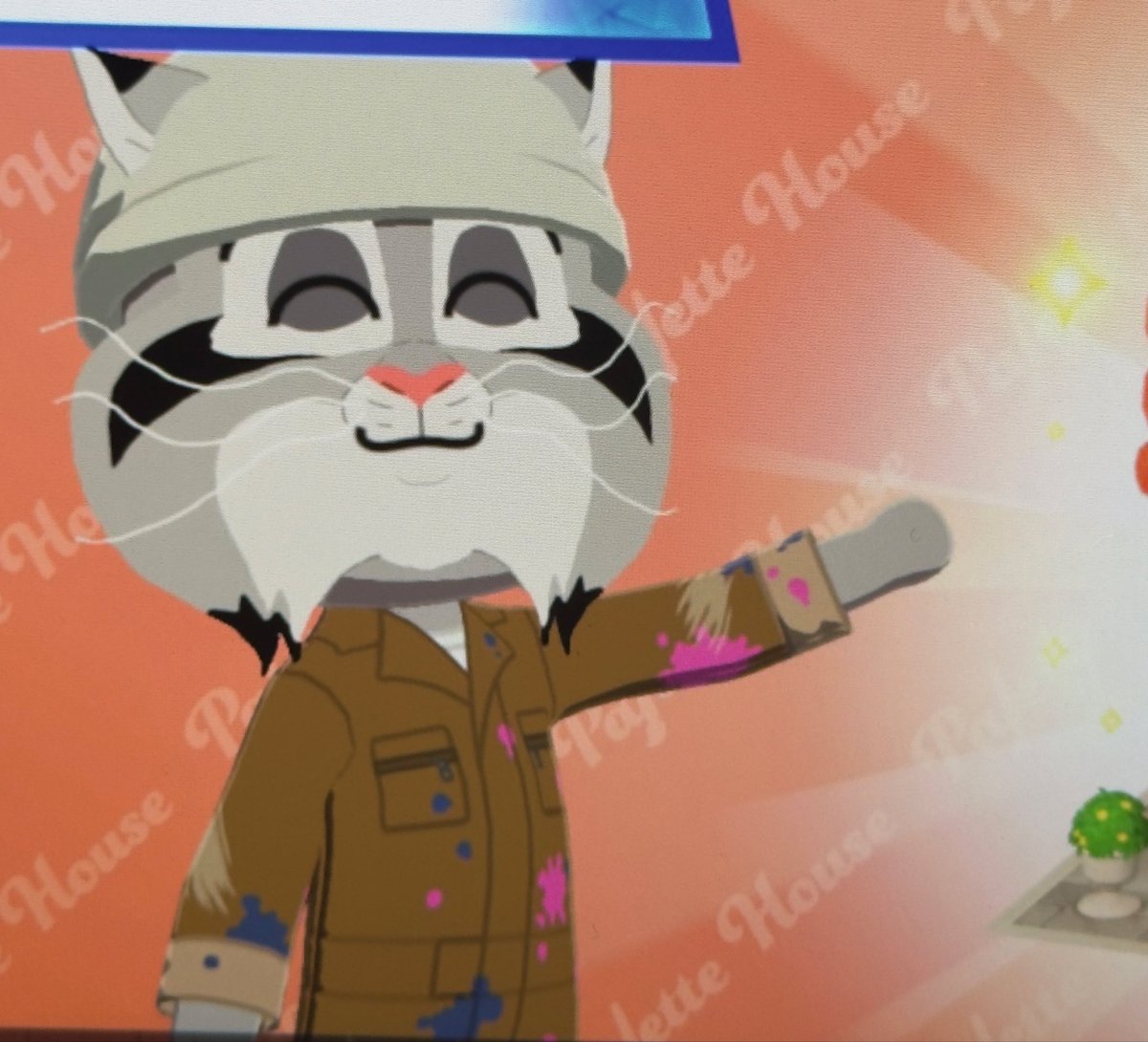 Juniz2dxn's tweet photo. Pawbert in tomodachi life https://t.co/y4ldrhM4SG