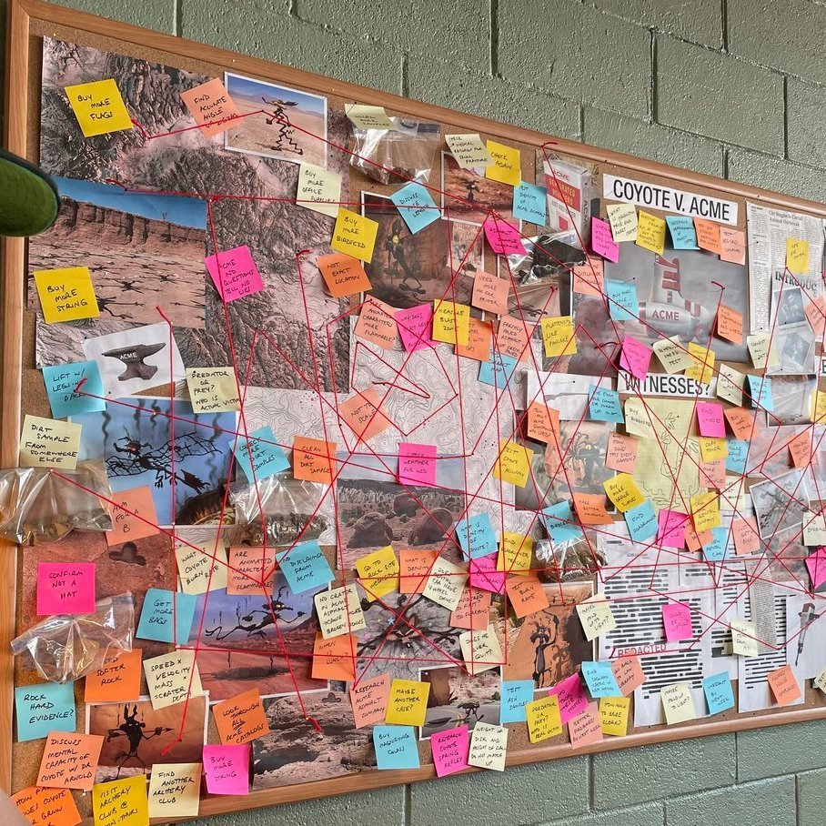 TopicsThe's tweet image. Wile E. Coyote's mural of failures.

#coyotevsacme