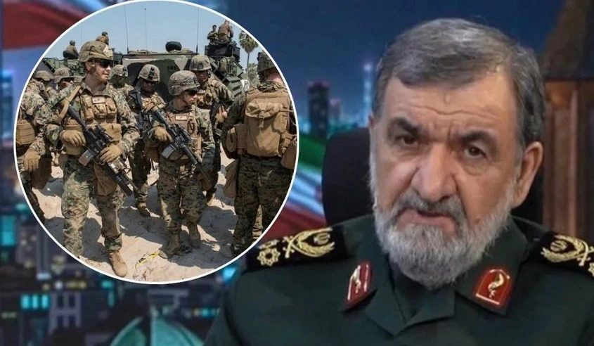 237online's tweet image. Iran : un chef des Gardiens de la révolution menace de prendre des milliers d’otages américains: Un haut responsable iranien vient de lancer une déclaration explosive. Mohsen Rezaee, figure… 237online.com/iran-rezaee-me… #International #crisenucléaireiranienne #Gardiensdelarévolution