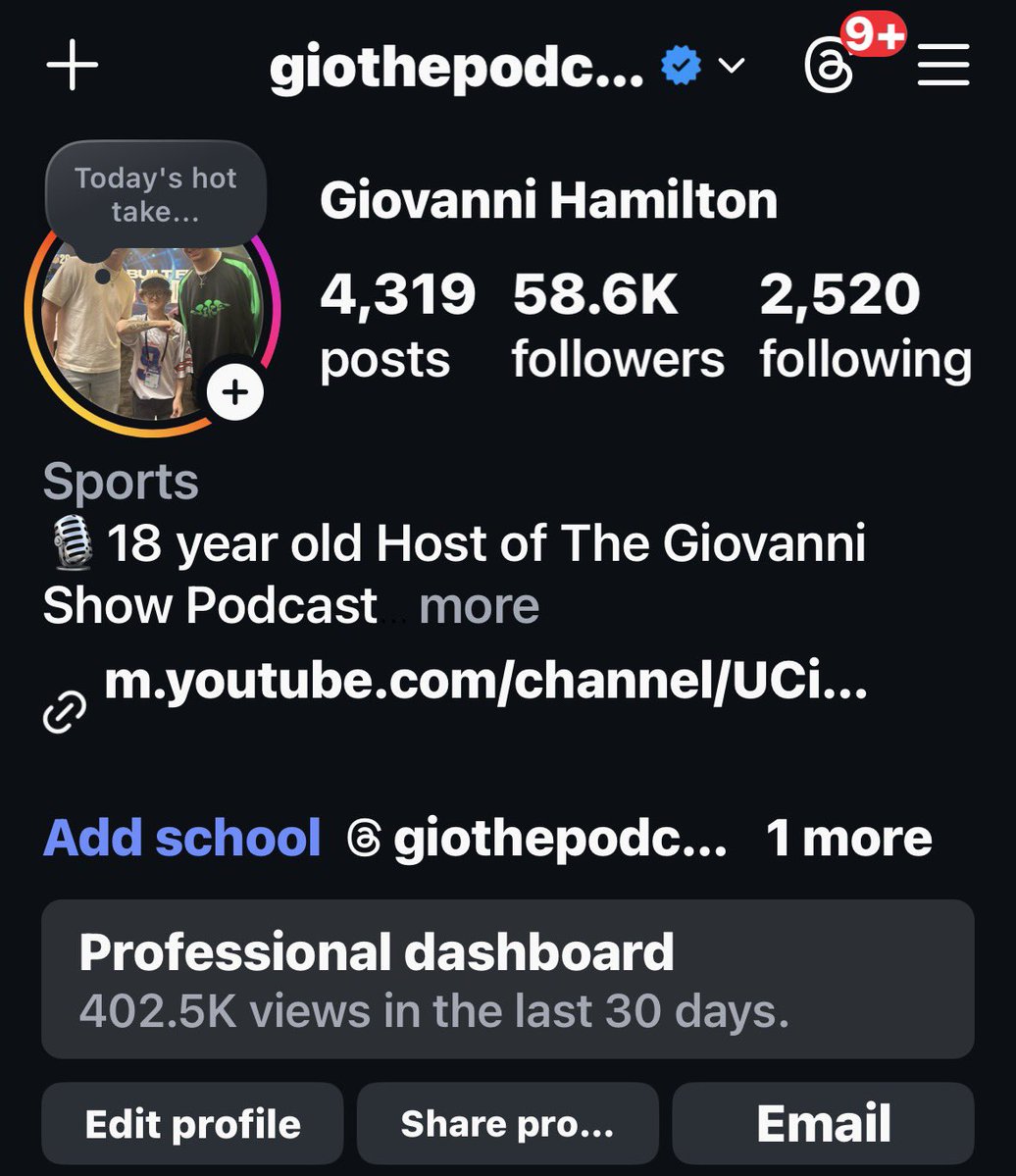 The Giovanni Show Podcast tweet media