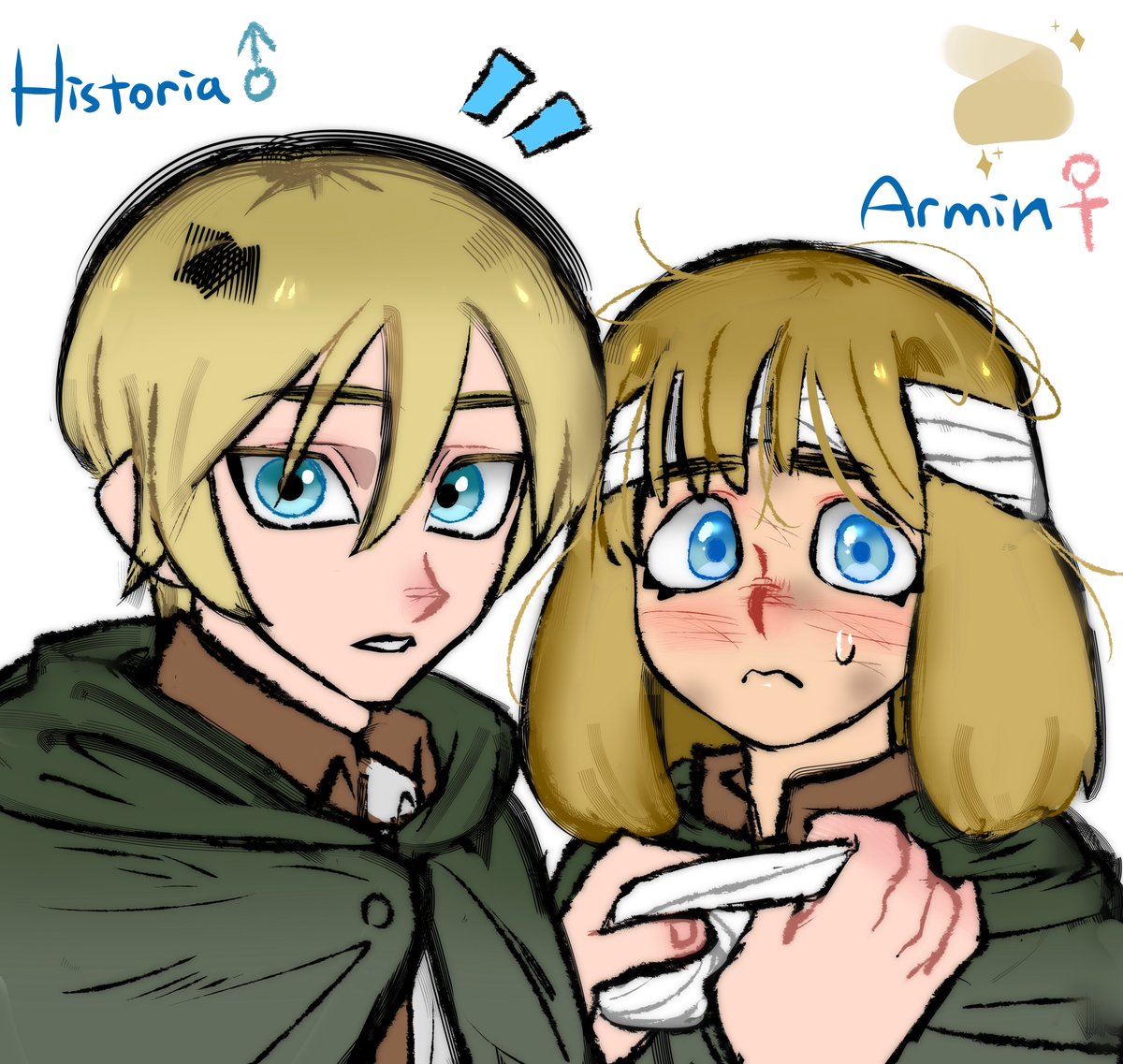 idc1066026's tweet image. #aot ⬛️🟨