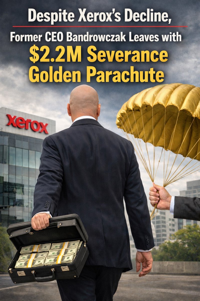 tonernews's tweet image. Despite Xerox’s Decline, Former CEO Leaves with $2.2M Severance Golden Parachute.
tonernews.com/forums/topic/d…
#print #toner #tonercartridge #InkCartridge #Printing  #printercartridges #copiertoner