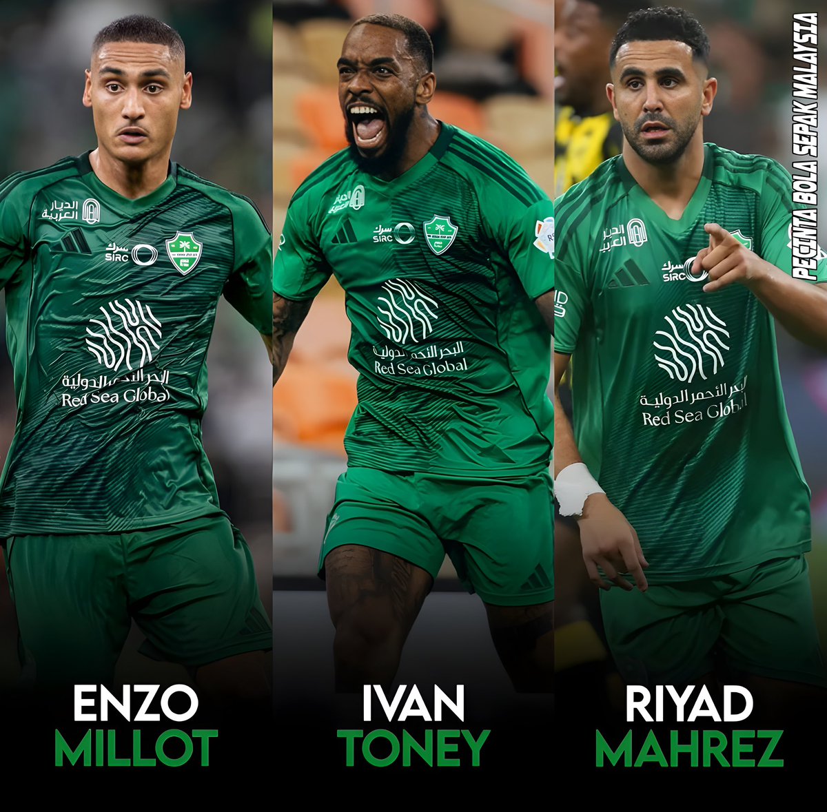 JDT kena berjaga-jaga dengan 3 serangkai Al Ahli ni malam esok kalau taknak berputih mata dalam AFC Champions League Elite.

Enzo Millot x Ivan Toney x Riyad Mahrez🥶

Follow TikTok kami👇🏻
tiktok.com/@pecintabolase…