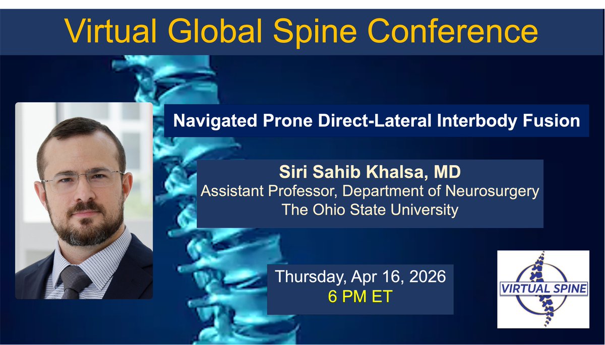Virtual Global Spine Conference tweet media