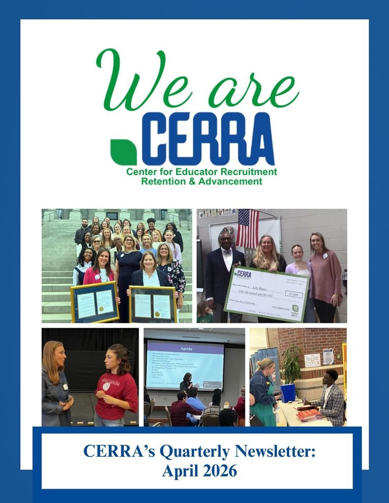 cerrasc's tweet photo. CERRA's 2026 Spring Newsletter is here!
Read CERRA’s latest newsletter to explore the impact we’re making across South Carolina’s public schools. 
Use the following link to access the newsletter: https://t.co/qL6mbNg9KE https://t.co/cIIBAKWe1X