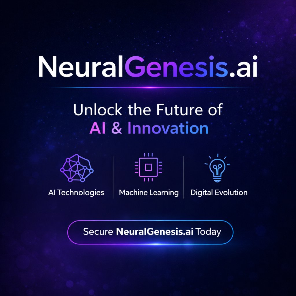 domainavenue's tweet image. NeuralGenesis.ai FOR SALE

A strong, futuristic .ai domain perfect for AI startups, machine learning tools, or next-gen tech projects.

Clean  • Memorable

#DomainForSale #AiDomain #NeuralAi #DomainNames #Domains #AiDomains #Ai