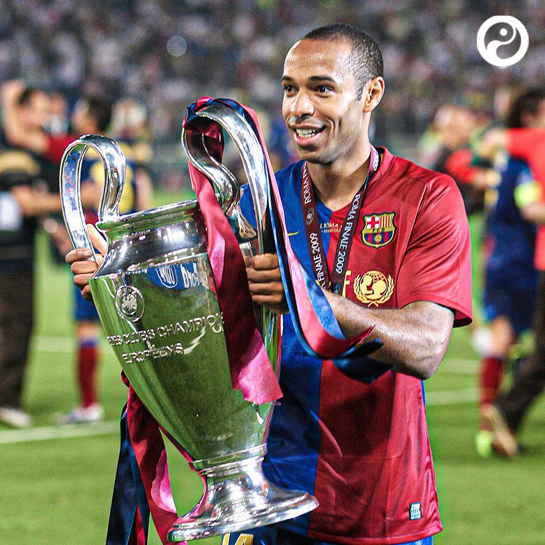Your biggest legend left the club to win champions League with Barcelona just shhhhhhhh