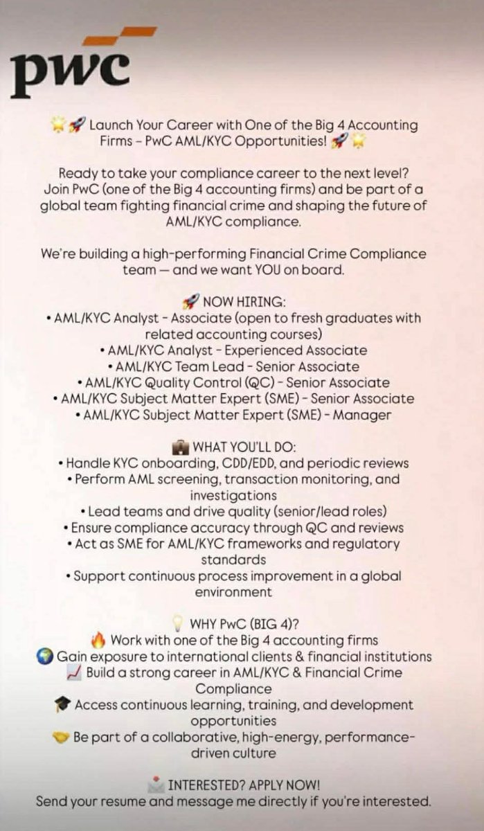 _the8luvr's tweet photo. hiiii!! baka may bet sa inyo mag work sa company namin!!

bs graduate related in accounting, finance, business, economics or any related field pwede ;)

message niyo lang ako hiring kami!!! https://t.co/07P8Npc12Y