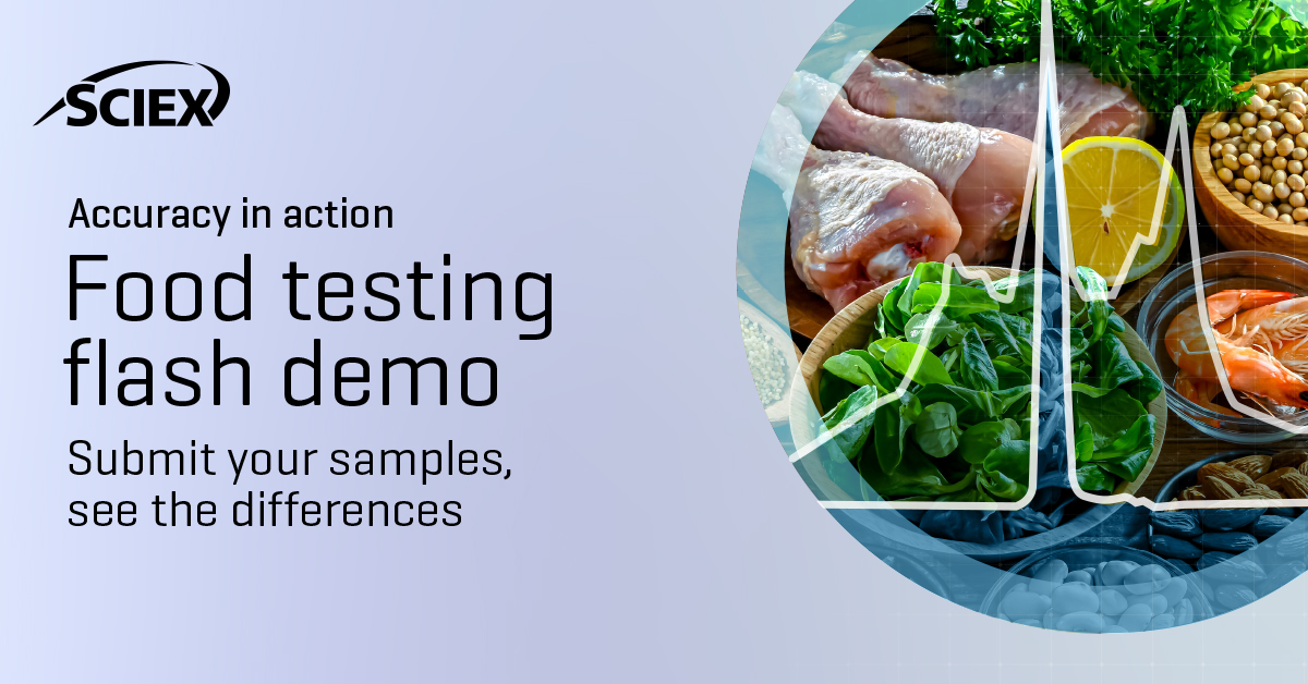 SCIEXnews's tweet image. Complex food matrices? Meet a simpler analysis.

Accurate mass cuts through interferences to deliver clearer, more confident results and we’ll use your samples to show you how. 

👉 Book a demo sciex.li/mxww6nxr

#AccurateMass #DataConfidence #Demo #SCIEX