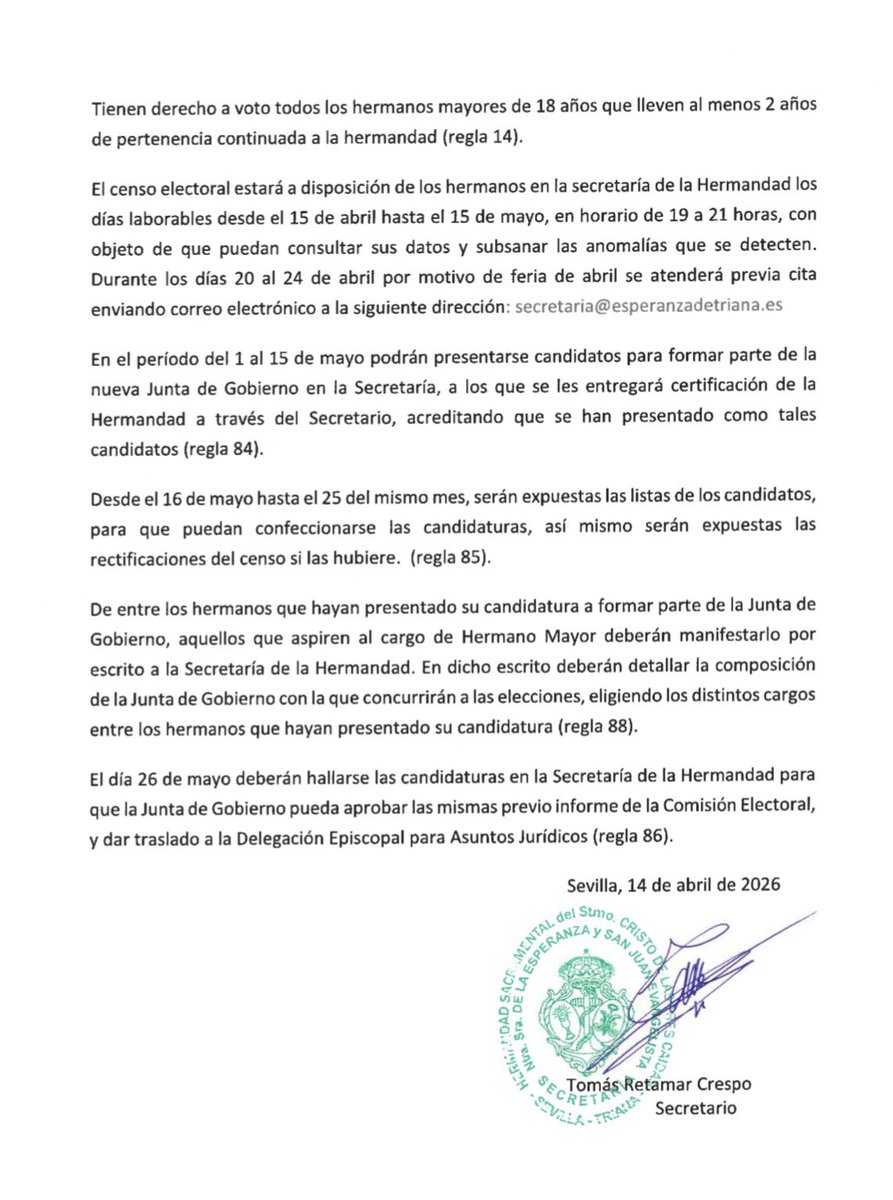 Esperanza de Triana tweet media