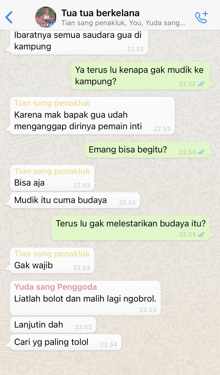 Ternyata pas lebaran gua pernah draft ini wkwkwkwkwkwkw brengsek kenapa lucu bgt