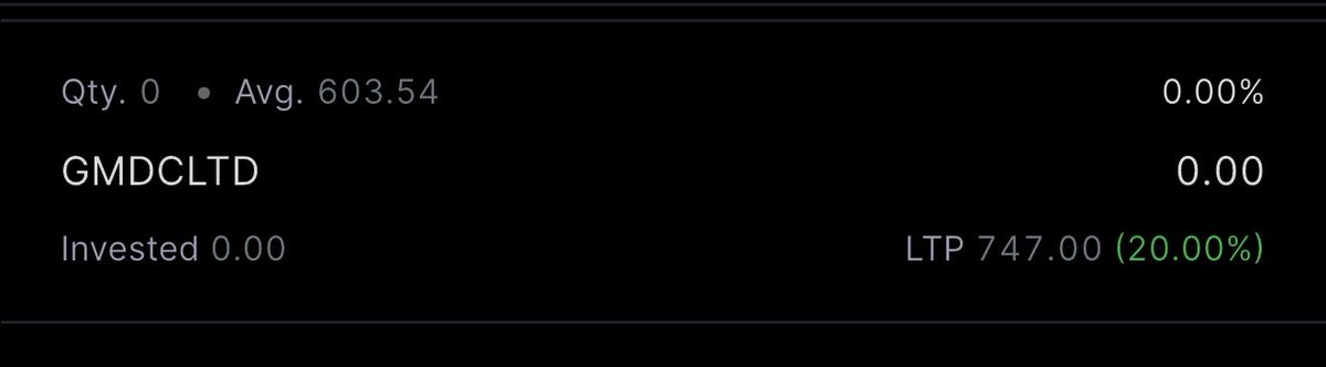 Kiran_Khedekar's tweet image. #GMDC/#GMDCLtd : Locked at 20% Upper Circuit. Booked fully here today!

Market is too stretched now!

Whatever I’m having, I’m trailing it aggressively! Not gonna open new positions at least tomorrow!

Here is overall portfolio &amp;amp; breadth summary! 

#NotRec #KKTrades #Nifty