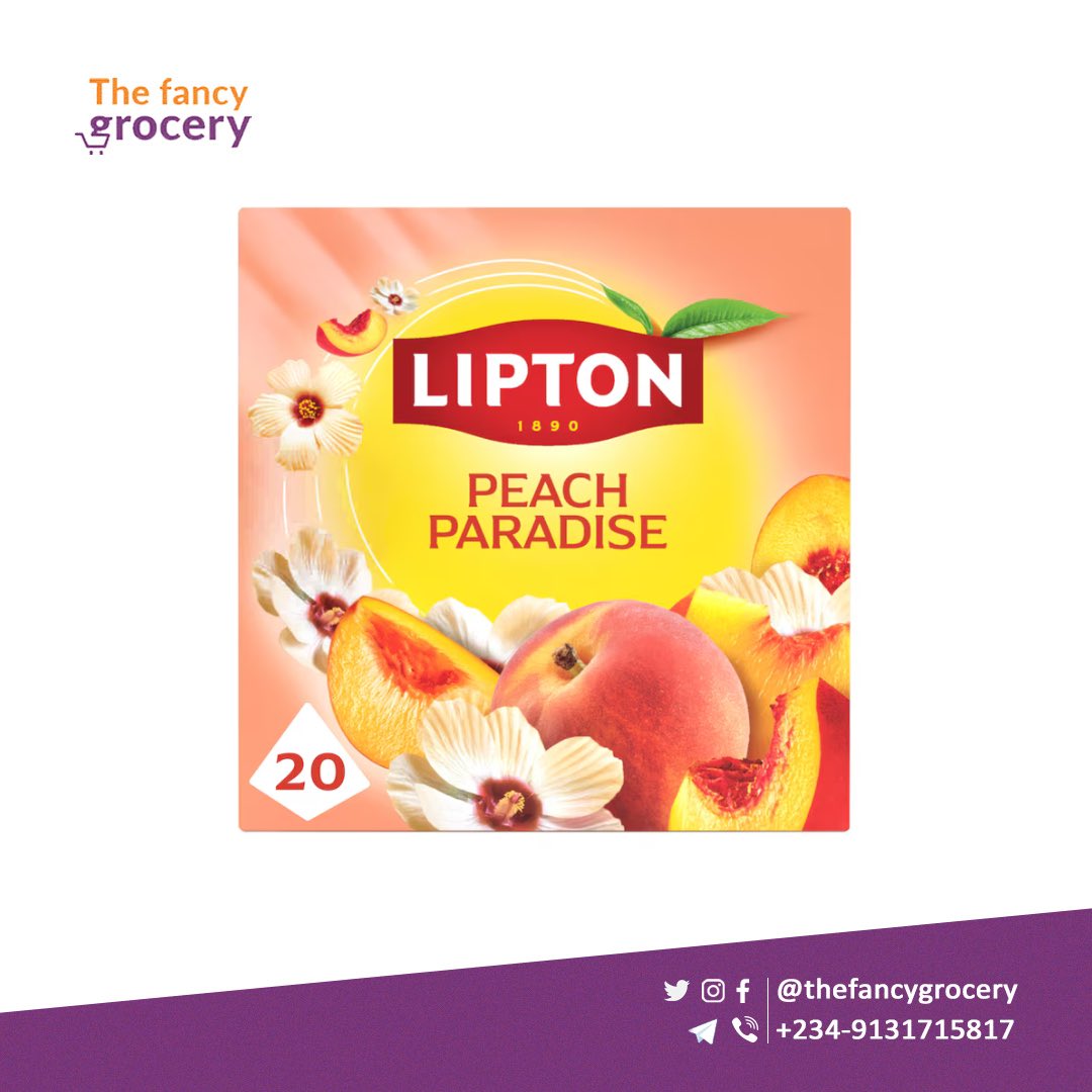 thefancygrocery's tweet photo. Lipton herbal infusions restocked:

Peach Paradise
Berry Bliss
Lemon &amp; Ginger Refresh
Mango Passion Fruit

Naturally caffeine-free and full of flavour.

Delivery:
Lagos: 24–48 hrs
Outside Lagos: 2–4 working days

DM to order | WhatsApp: +2348053553787
Link in bio https://t.co/UDnaTpClnK