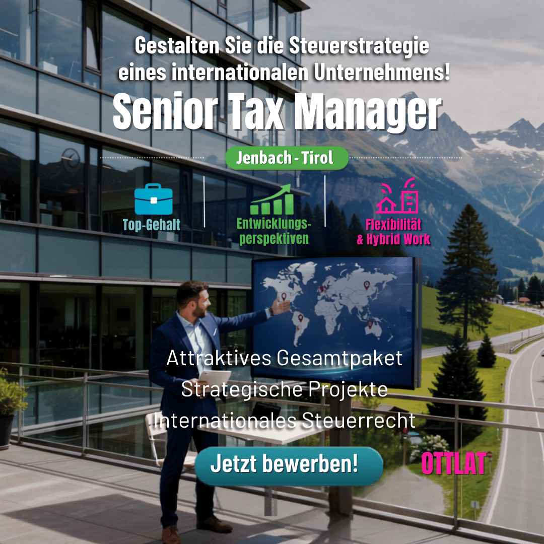 ottijobs's tweet photo. #Jenbach - Nähe #Innsbruck: Senior Tax Manager im Headquarter https://t.co/wPUoUNlW0j Im Auftrag eines international erfolgreichen und stark wachsenden Industrieunternehmens mit Headquarter in Österreich suchen wir eine  Senior Tax Manager (m/w/d) #TaxManagement #Hiring https://t.co/G9eti13Xmz