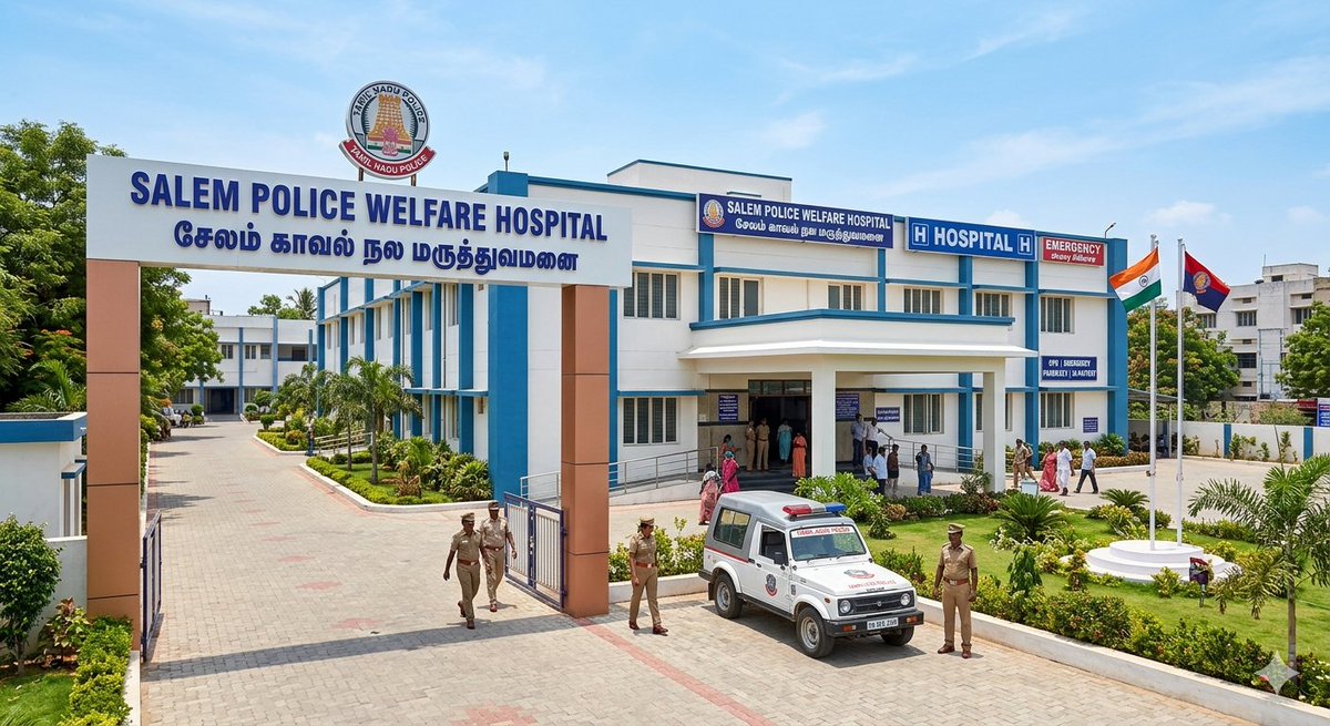 TheSalemNew's tweet image. TVK Election Manifesto 2026

Police Welfare Hospital 🏥 

Police Welfare Hospitals will be established in Salem, Coimbatore, Madurai, Trichy, Tirunelveli &amp;amp; Vellore.

#Salem #Hospital #TVK