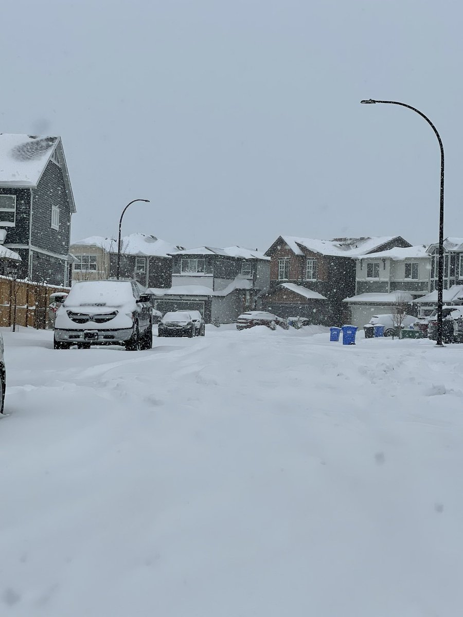 yycwx_inam's tweet image. This is April 16th in #Calgary! As of 9:50 am, we have close to 31cm of snow on the ground in SW! And it is still coming down heavy #yyc #abstorm