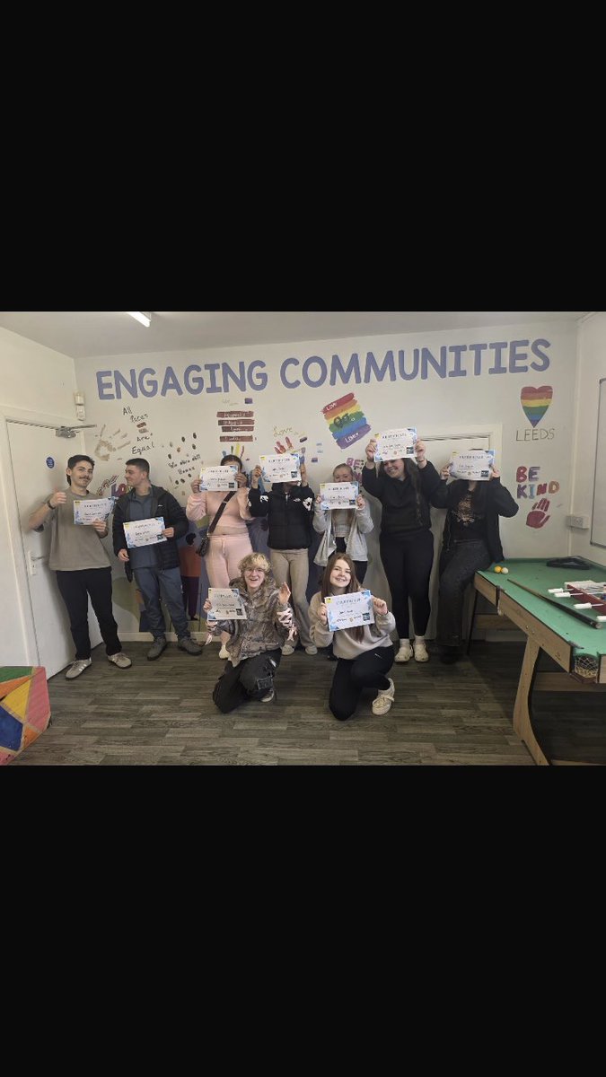 Barcaleedsyp's tweet image. From day 1 to done! ✅ We are so impressed by the dedication &amp;amp; creativity shown by these young people who over the last 2 days have completed the course "Intro to Working in a Youth Work Setting". The future of Youth Work looks bright! #YouthWork #NextGeneration #Inspired