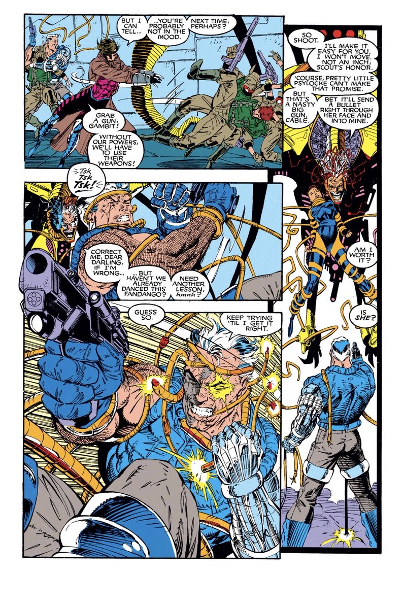 Daily_Cable's tweet image. Cable in Uncanny X-Men #272
Art by the great @JimLee 

#Cable #marvel #marvelcomics #art #comics #90scomics #90smarvel #90sxmen #comicart #xmen #xforce #mutants #90s #dailyCable #Cableaday #jimleexmen