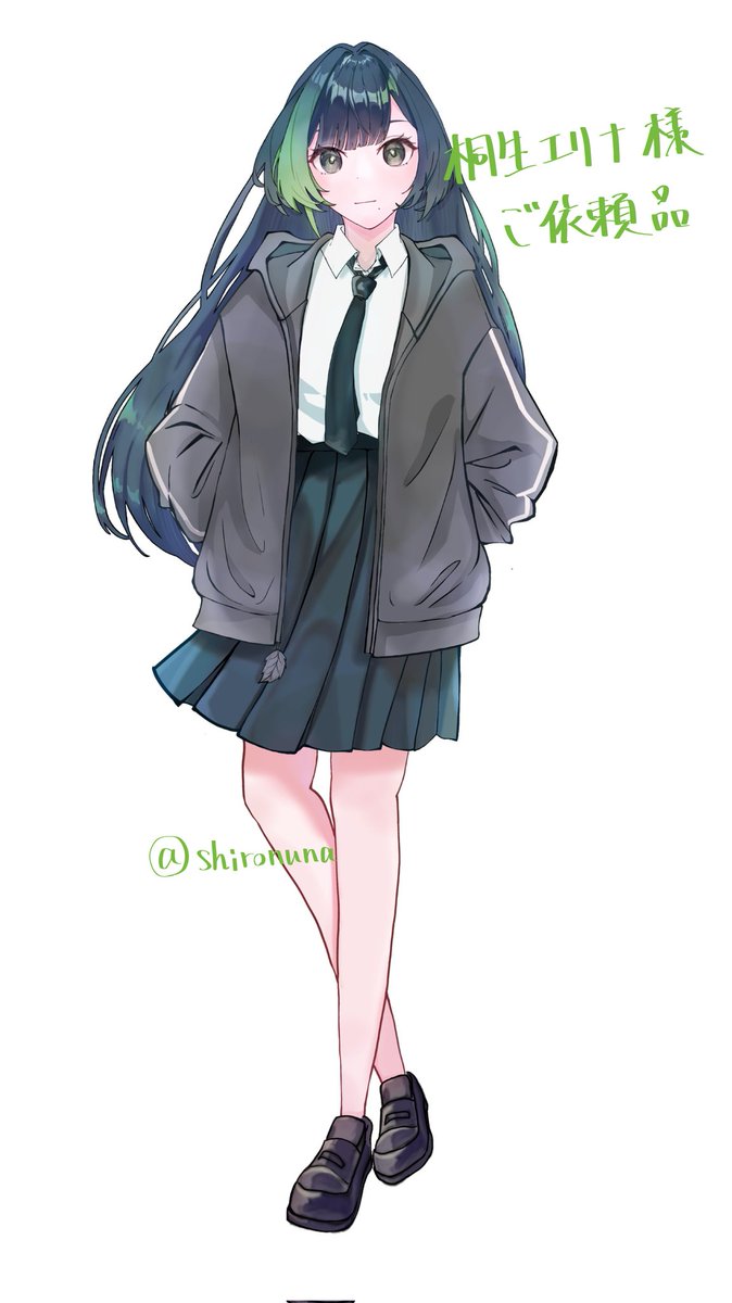shironuna's tweet photo. 桐生エリナ様、夜乃星海様の立ち絵を描かせていただきました！
これからの活躍応援しています！ https://t.co/7yr08dd1pD