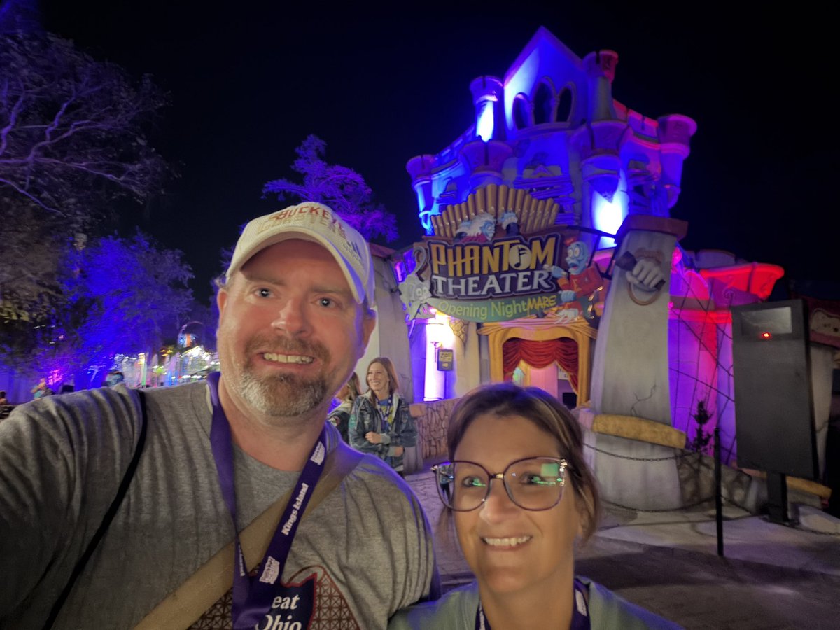 greatohiocc's tweet photo. This morning we attended the Inaugural Performance of #PhantomTheaterOpeningNightmare at @KingsIslandPR! It was an absolutely incredible performance by the park and @SallyDarkRides! #kingsisland #newin2026 #sallydarkrides #mediaevent #phantomtheater https://t.co/z3TD7xEDiH