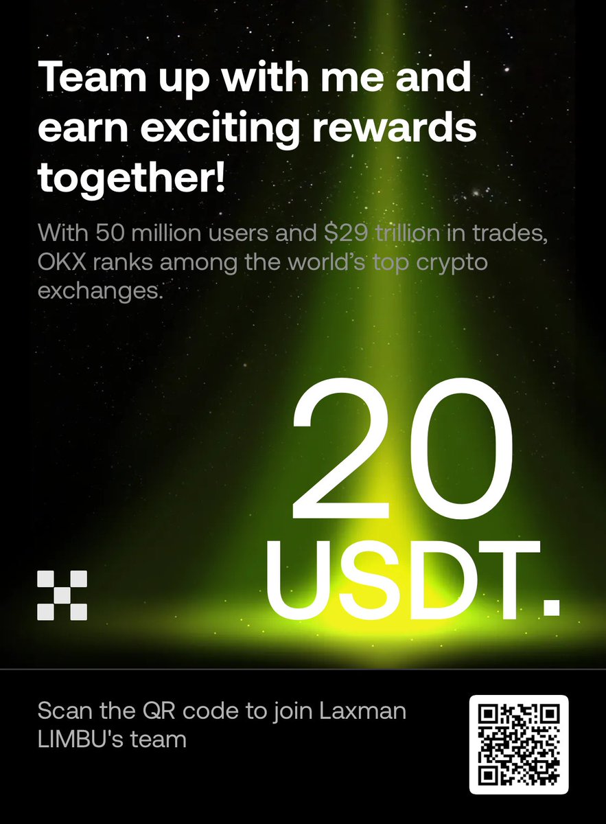lumphuwa's tweet photo. Let’s earn together! Help me get 20 USDT and claim your rewards when you sign up with OKX. https://t.co/QeOBqEgUBW https://t.co/BOAc3h8DUr