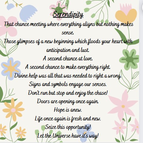 gnvob2's tweet image. #serendipity #writerslife #amwriting #poem #poetry