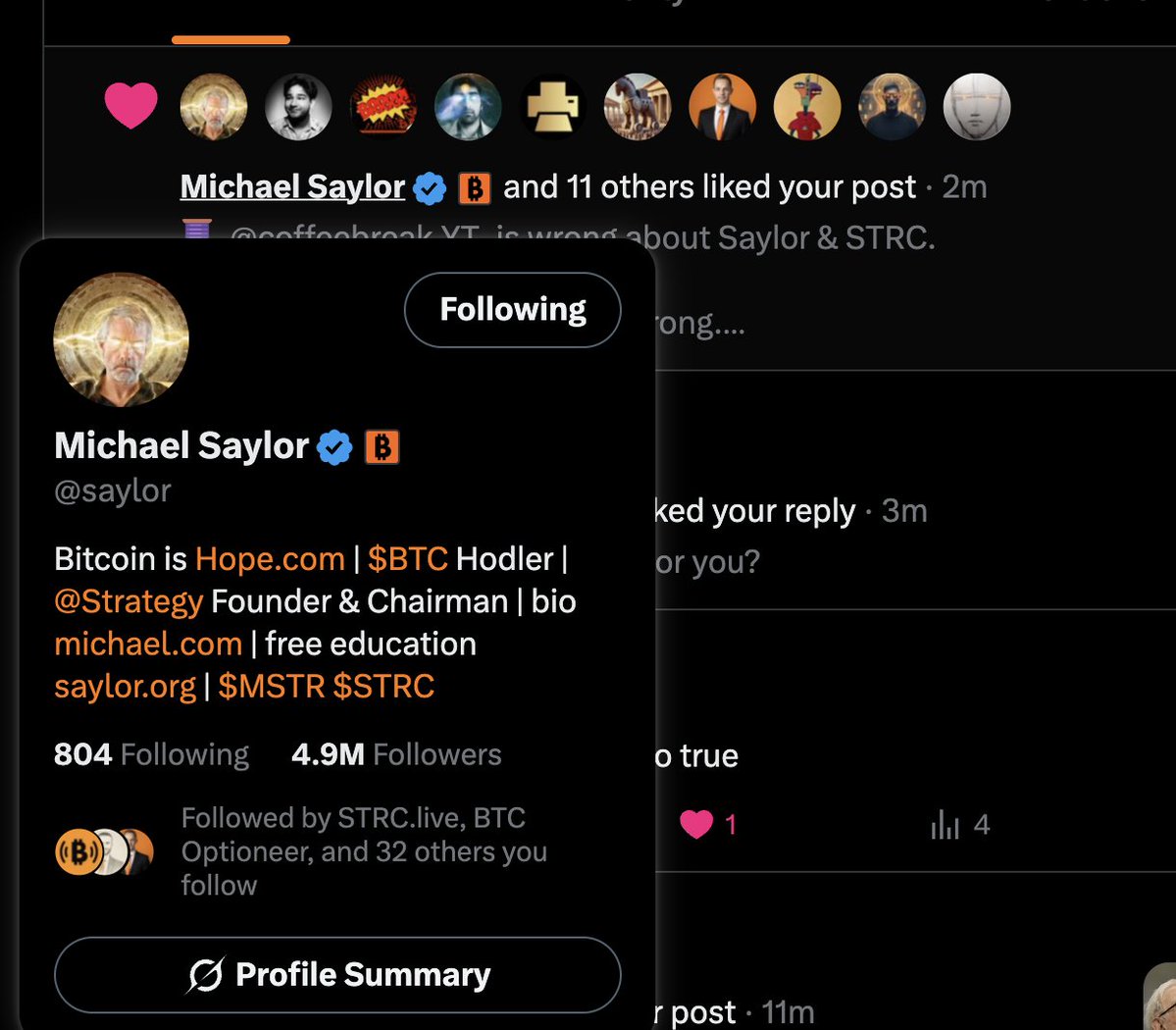 MSTR Today with JLD tweet media