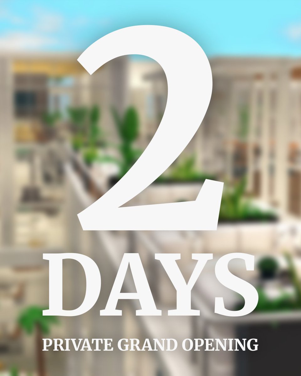 2 DAYS TO GO

The wait is almost over.

#bloxburg