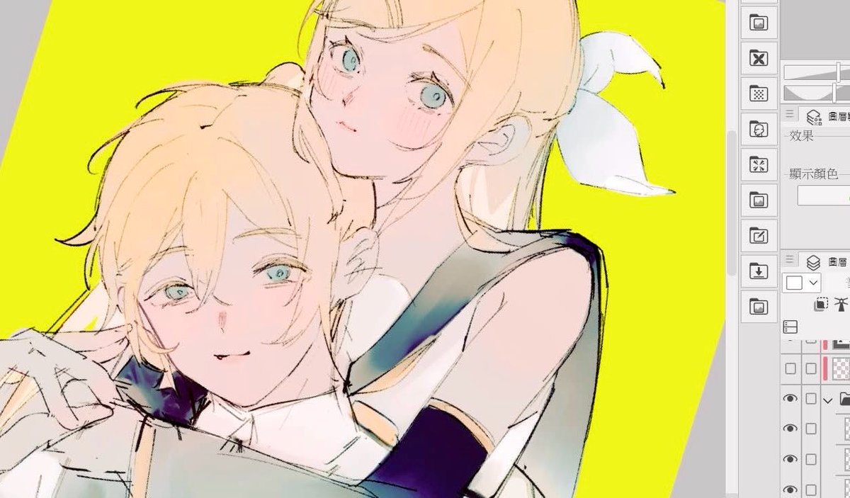 xuanchye246's tweet image. 草稿紀錄✨🍊🍌

#鏡音リン #鏡音レン #wipart #rkgk