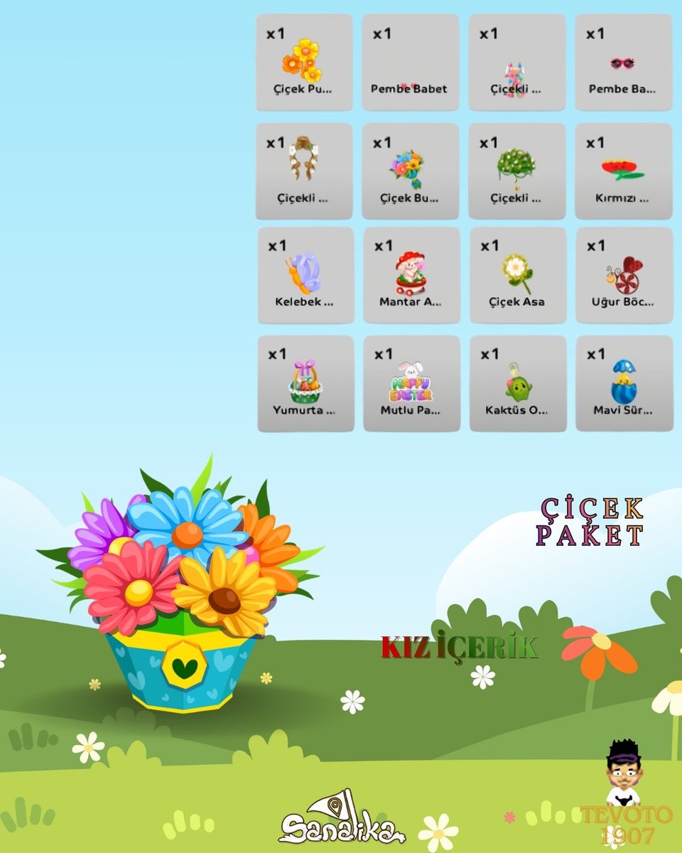 tevoto1907's tweet photo. İlkbahar Paketleri Sanalika'da! 🌼🌷

@sanalika 

@sanalikarehberleri

@sanalikamaddox 

#game #sanalika #ilkbahar https://t.co/CT7K9evEDn