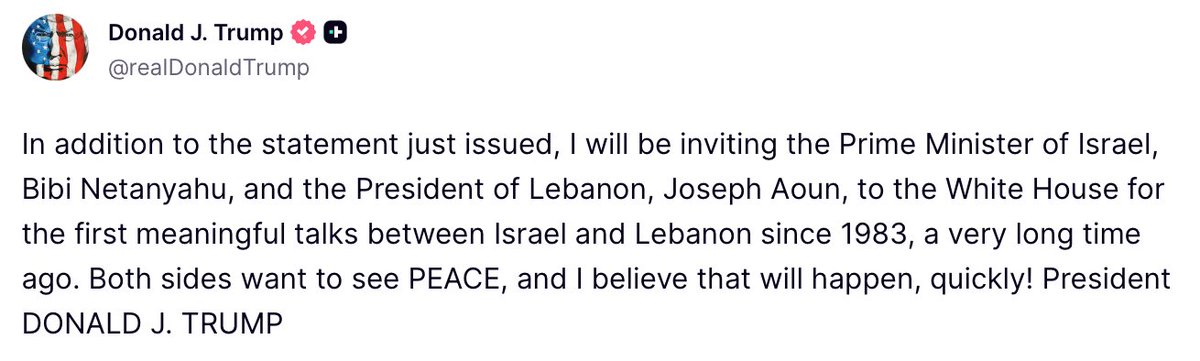 The White House tweet media