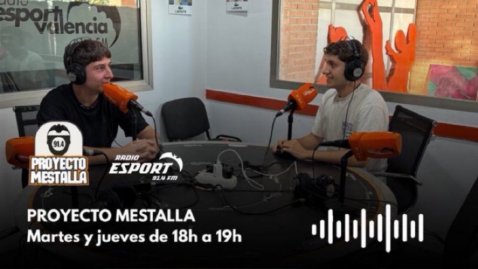 📻 ARRANCA <a href="/PMestalla914/">Proyecto Mestalla</a>:

❌ Derrota en #PLIC ante el <a href="/gnkdinamo/">GNK Dinamo</a> 
🆚 Previa vs <a href="/CDCS_Academy/">CD Castellón Academy</a> con <a href="/xavi_jorquera/">Xavi Jorquera</a> 
🦇 Internacionales + finde <a href="/Academia_VCF/">Academia VCF 🦇</a> 

⏰ Desde ya en la 91.4 FM y radioesport914.com