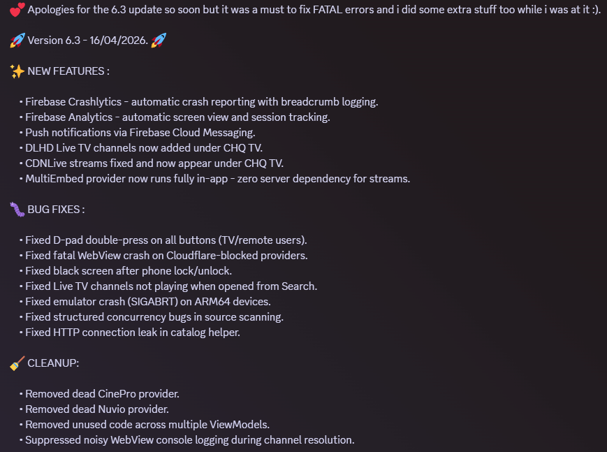 Inside_4ndroid's tweet photo. 🚀CINEMA HQ UPDATE - V6.3🚀

🌐Website : https:// cinemahq. app (remove spaces)
🌐Applinked Code : 144
🌐Downloader Code : 764496
🌐Discord : https://t.co/YzL3qwJLI8
🌐Github : https://t.co/sjkZDsaIMY

💕💕LIKE &amp; REPOST💕💕 https://t.co/W2pjX6J0eV
