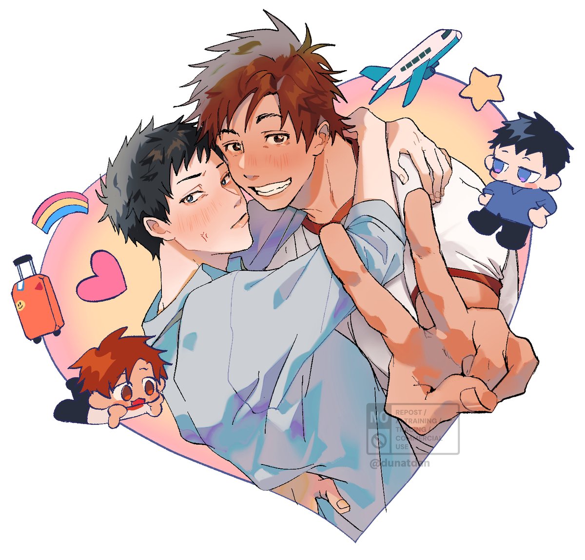 「Made Yuda Dika travel buddies now hehe #」|- mcDANald. ̖́-のイラスト