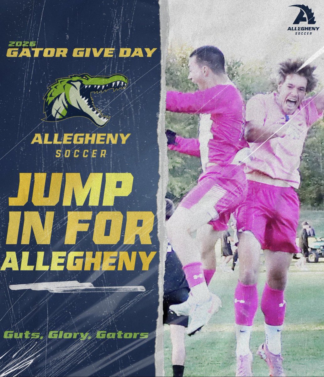 Your Gators are going to be ‘jumping’ into next season with this energy! ⚡️ 

Jump in for Men’s Soccer this Gator Give Day 🐊⚽️

Donate at the link in our bio! 

#GatorStrong | #GatorPride 🔵🟡