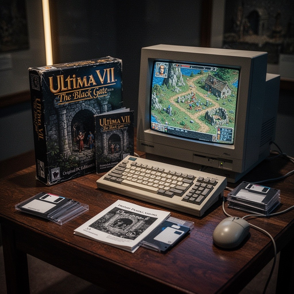 RespawnArchives's tweet image. On this day in 1992, Ultima VII: The Black Gate released in North America — Origin Systems turned Britannia into a reactive, living world that influenced modern CRPG design...

#UltimaVII #PCGamingHistory #OriginSystems #Britannia #RetroRPG #GamingArchives