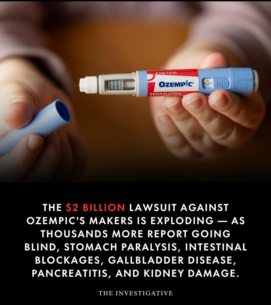 AnonymousNewsHQ's tweet image. Thousands of lawsuits have been filed against Novo Nordisk over its diabetes and weight-loss drug Ozempic and related GLP-1 medications.

#fblifestyle #Ozempic #NovoNordisk