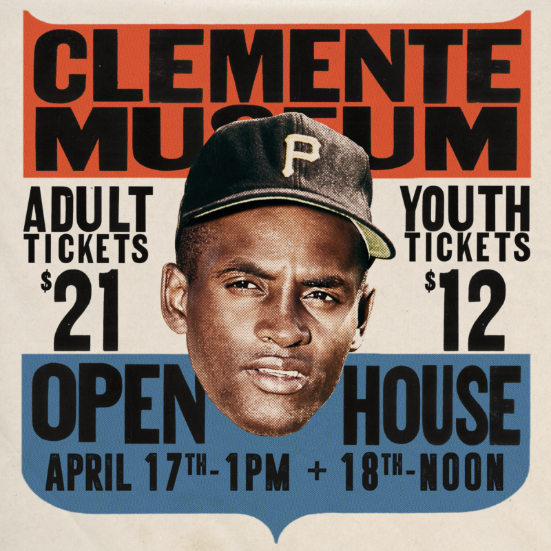 ClementeMuseum's tweet image. Hello all!

We're looking forward to seeing you at our Open Houses on Friday and Saturday.

Tickets are still available here - clementemuseum.com/book-a-tour

#robertoclemente #clemente #museum #clementemuseum #pittsburgh  #pirates