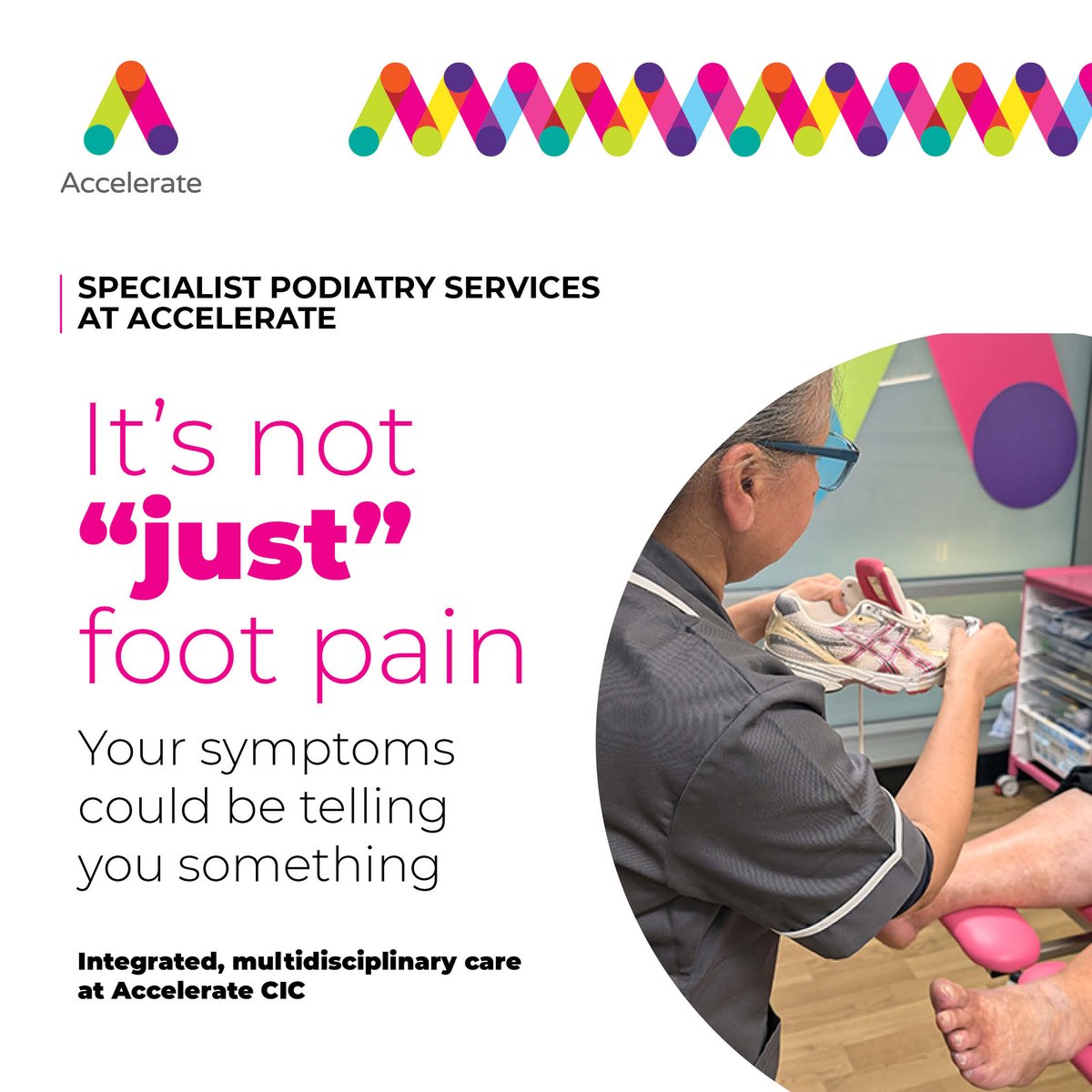 AccelerateCIC's tweet image. 👣 Heel pain? Swollen ankles? Changes to your nails?

These could be signs your feet are trying to tell you something.

Read our latest blog:
acceleratecic.com/heel-pain-swol…

#FootHealth #Podiatry