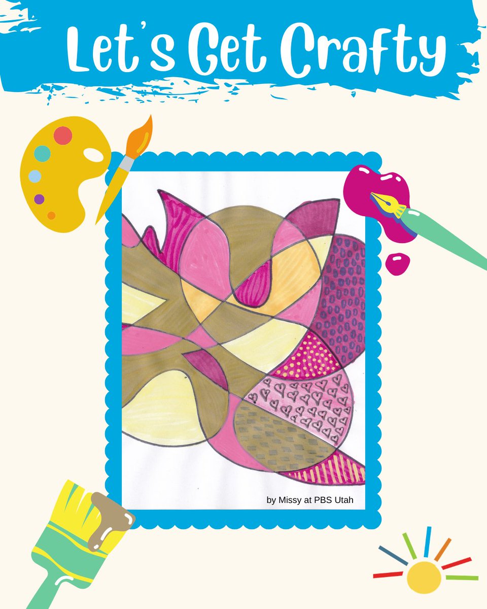 Art gives children the chance to use their imagination &amp; express themselves in their own unique way. Through open-ended projects, they build creativity &amp; fine motor skills while having fun! 🖍️🌈

🔗 Try this easy activity at home: pbsutah.org/blogs/pbs-kids…