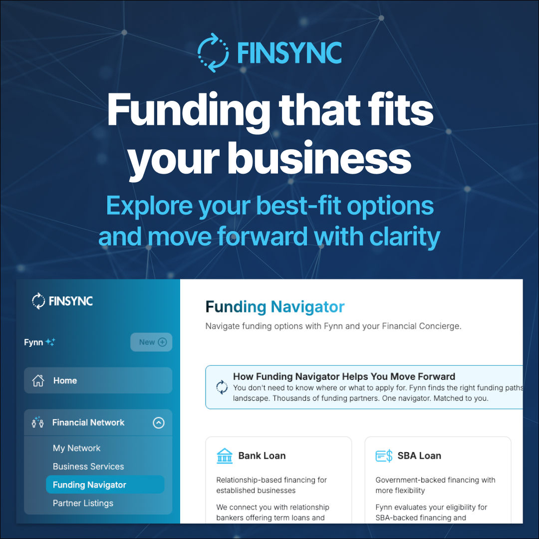 finsync's tweet photo. We built Funding Navigator for one reason: 

to help founders find their best funding option for the lowest rate.

Because you shouldn’t have to guess your way through funding.

See what fits your business: https://t.co/3aHDpOcR82 https://t.co/yBHAGqjKJx