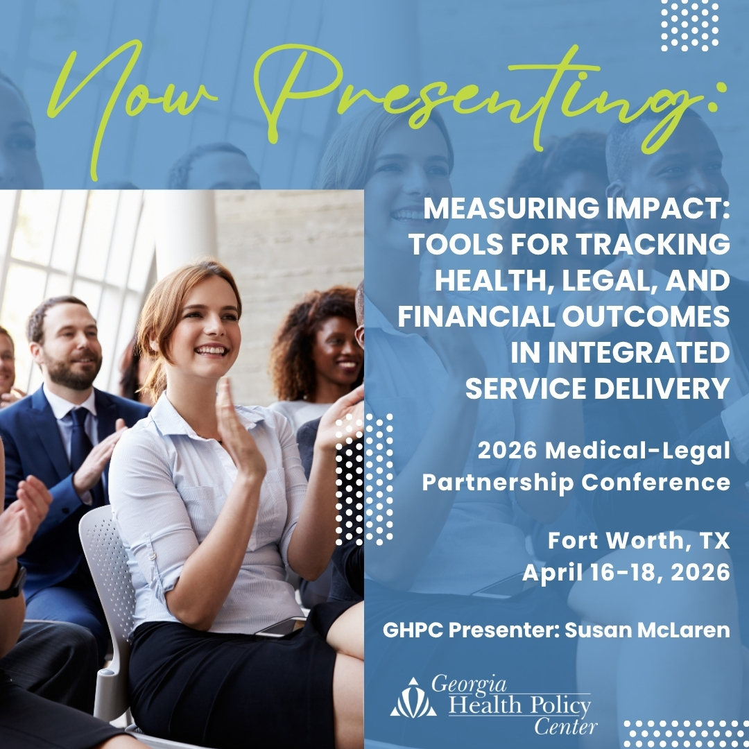 GSUGHPC's tweet image. @GSUGHPC’s Susan McClaren is #presenting “Measuring Impact: Tools for Tracking Health, Legal, and Financial Outcomes in Integrated Service Delivery” at the 2026 Medical-Legal Partnership Conference! @TAMU t.gsu.edu/3Q9sfiu