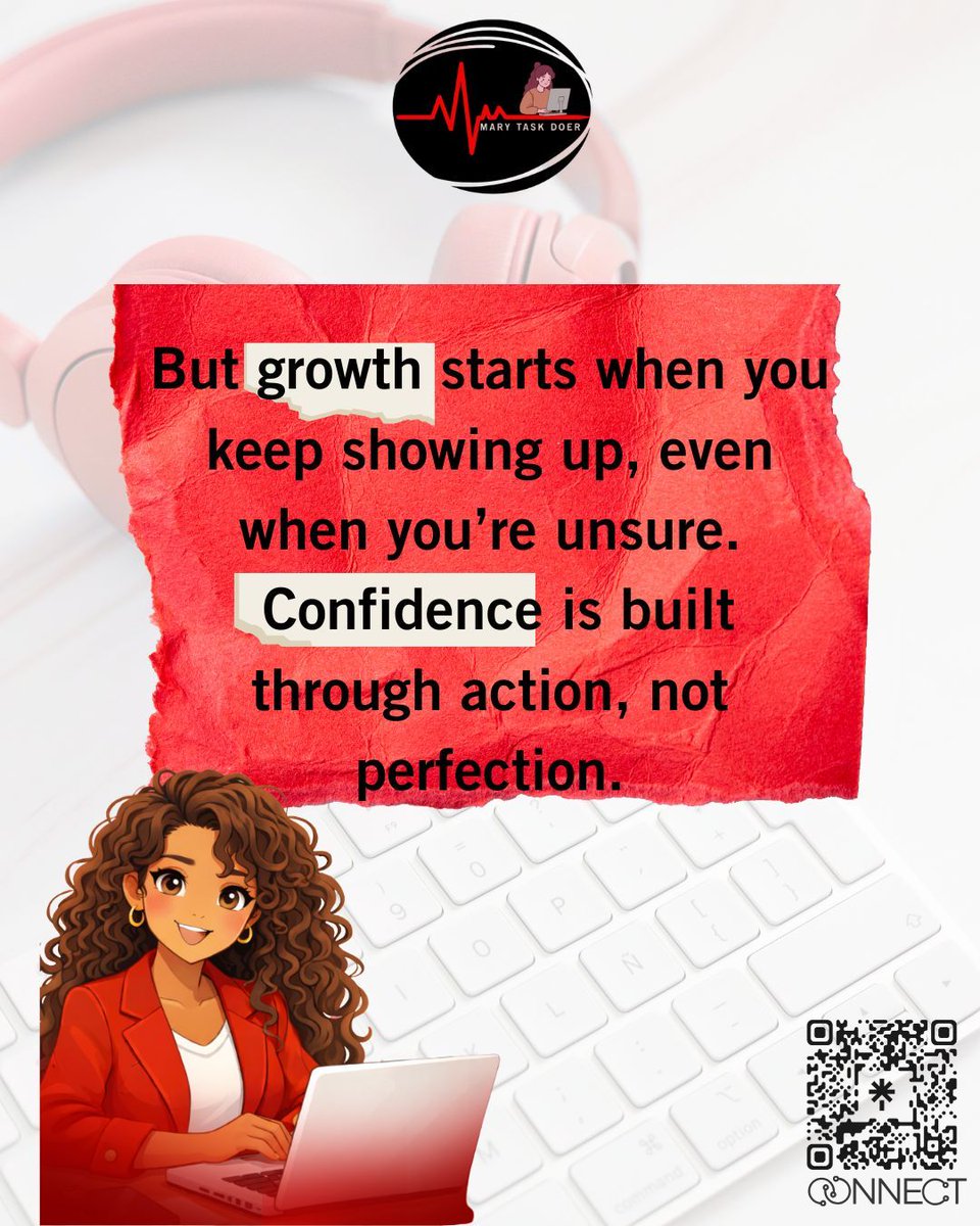 MaryTask74733's tweet photo. Challenge: Self-Doubt 
Believe in your skills and keep improving every day.

Confidence, mindset, growth
#VAMindset
#SelfGrowth
#BeginnerVA
#StayMotivated
#FreelanceJourney https://t.co/e5mYHEfzTx