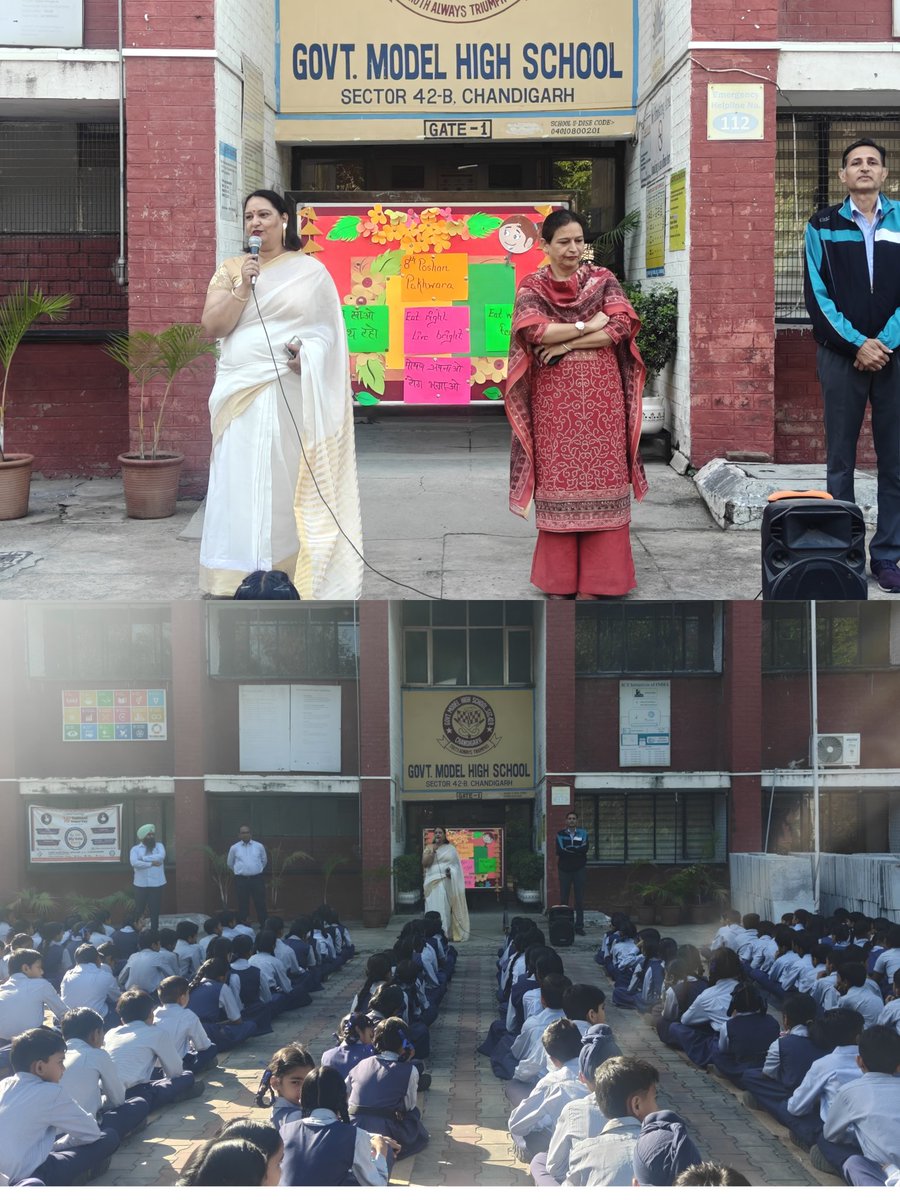 gmhs42's tweet photo. Activities under #PoshanPakhwada included an awareness session on junk and packaged food along with a slogan writing activity .
On the occasion of Vaisakhi (13 April) , prasad was also distributed.
@chandigarh_admn 
@DselEduMinistry 
@SchoolEduChd https://t.co/JRomYy33QF