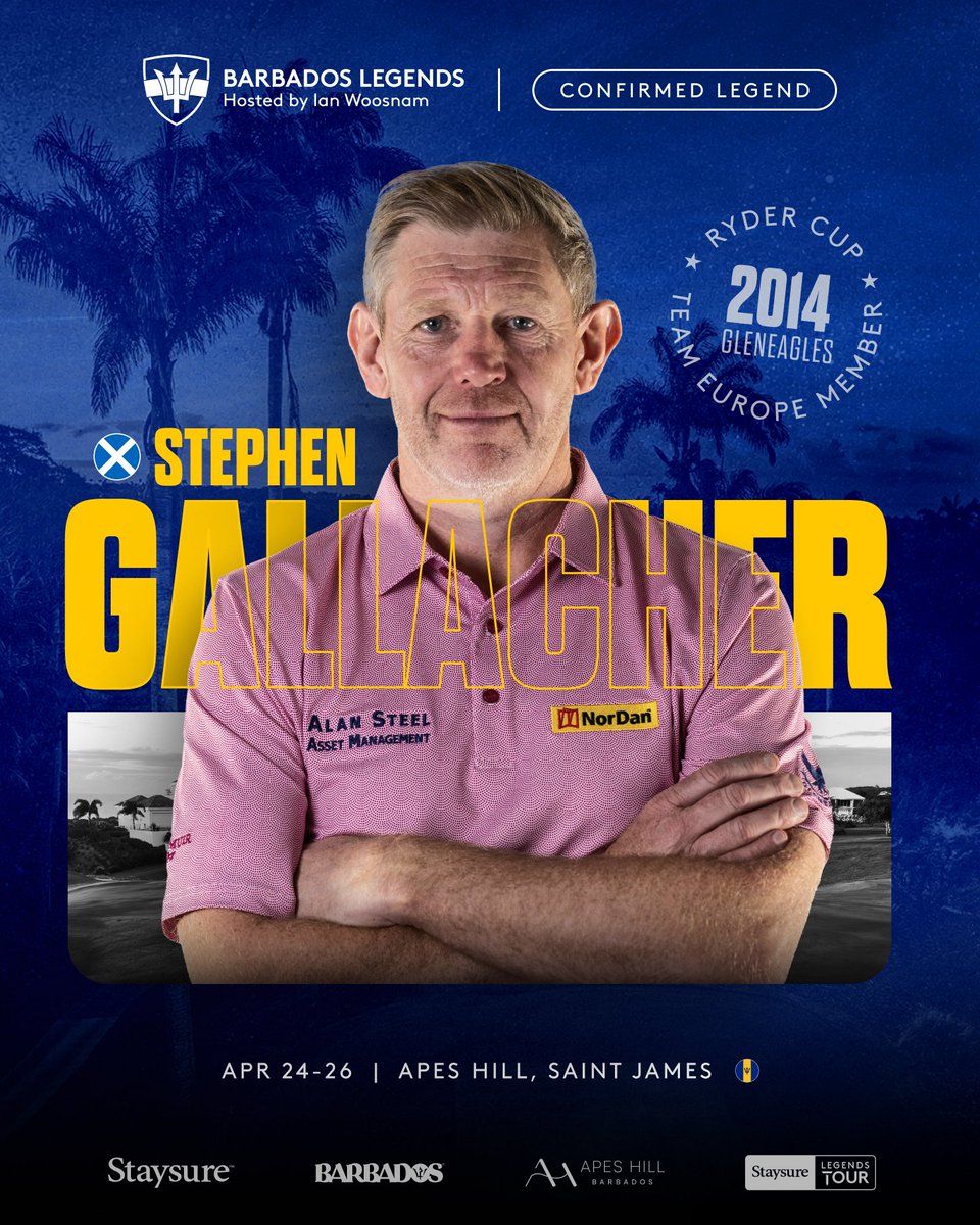 euLegendsTour's tweet photo. Ryder Cup experience. 🌴
Donaldson. Gallacher. Haeggman. Sandelin.
Barbados Legends | 24–26 April

#StaysureLegendsTour #RyderCup https://t.co/Mv9EJkKuTI